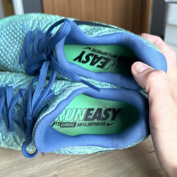 Nike Lunarepic Low Flyknit 2 Women's Size 8.5 Running TF bluemoon/vaporgreen - Picture 7 of 7